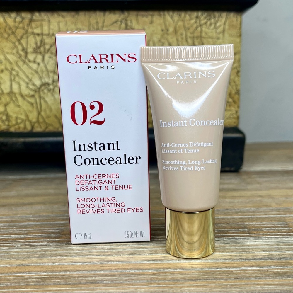 Clarins Instant Concealer Shade 02 (Pinky Beige) Full Size 15ml NIB